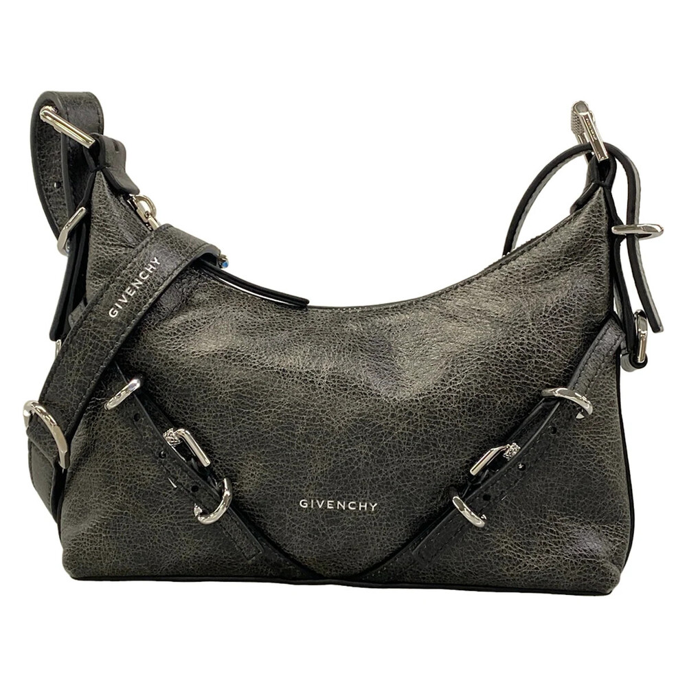Givenchy Voyeu Gray Leather Shoulder #346070G11B